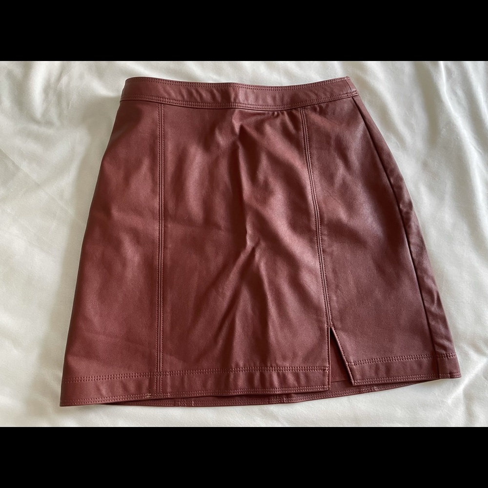 NEW: Abercrombie & Fitch Leather Skirt